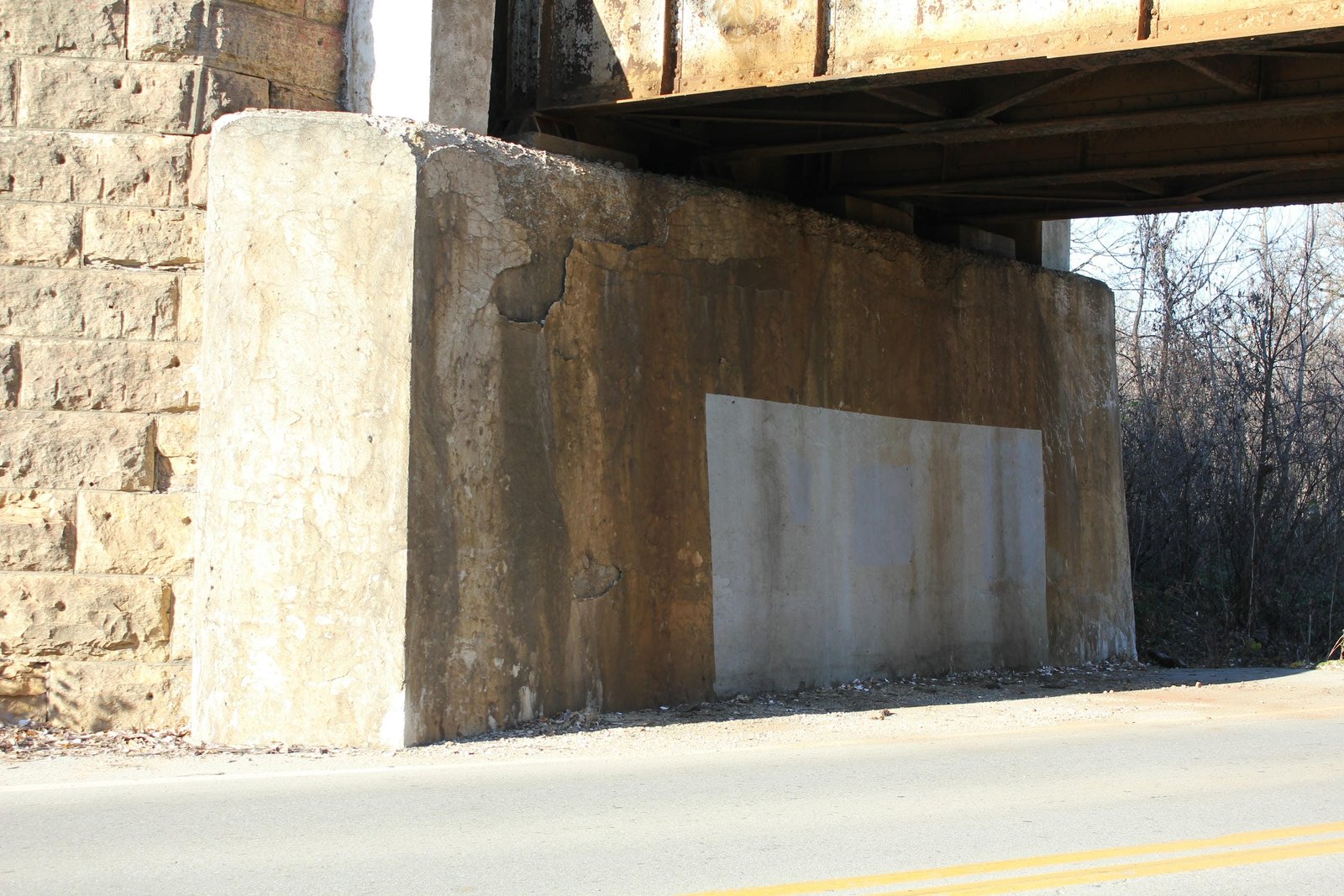 West abutment reinforcement